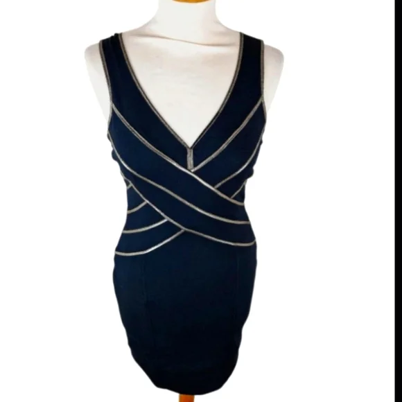 All Saints | Dresses | All Saints Black Ponte Knit Bodycon Mini Dress Vneck  6 | Poshmark